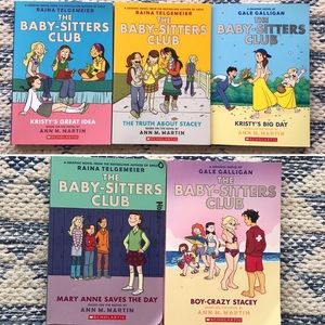 Ann M. Martin Baby Sitters Club Graphic Novels Paperback Book Set Classic